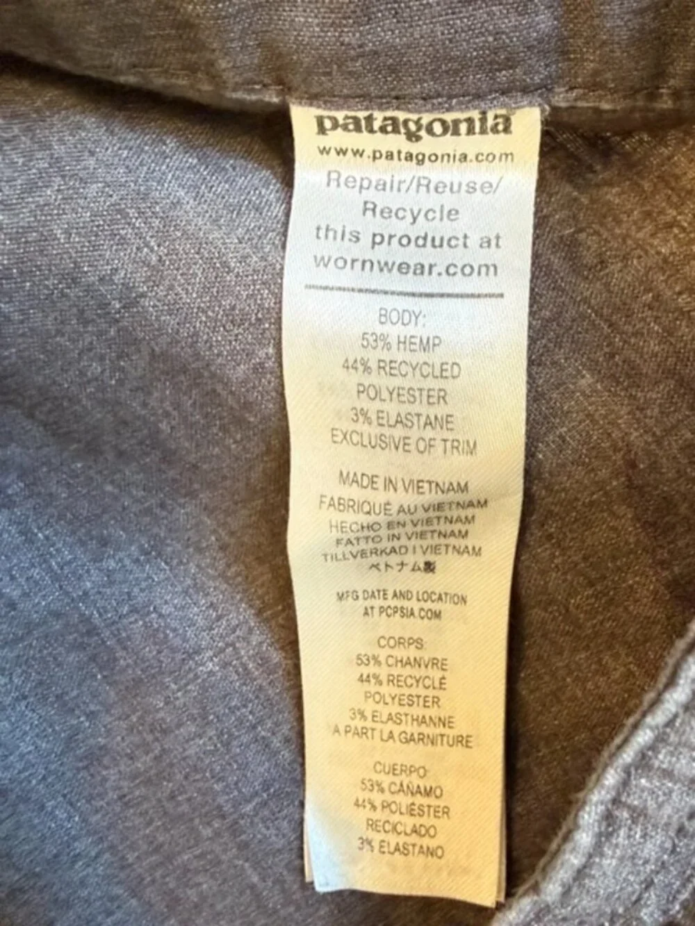 Patagonia Hemp lend Drawstring pants